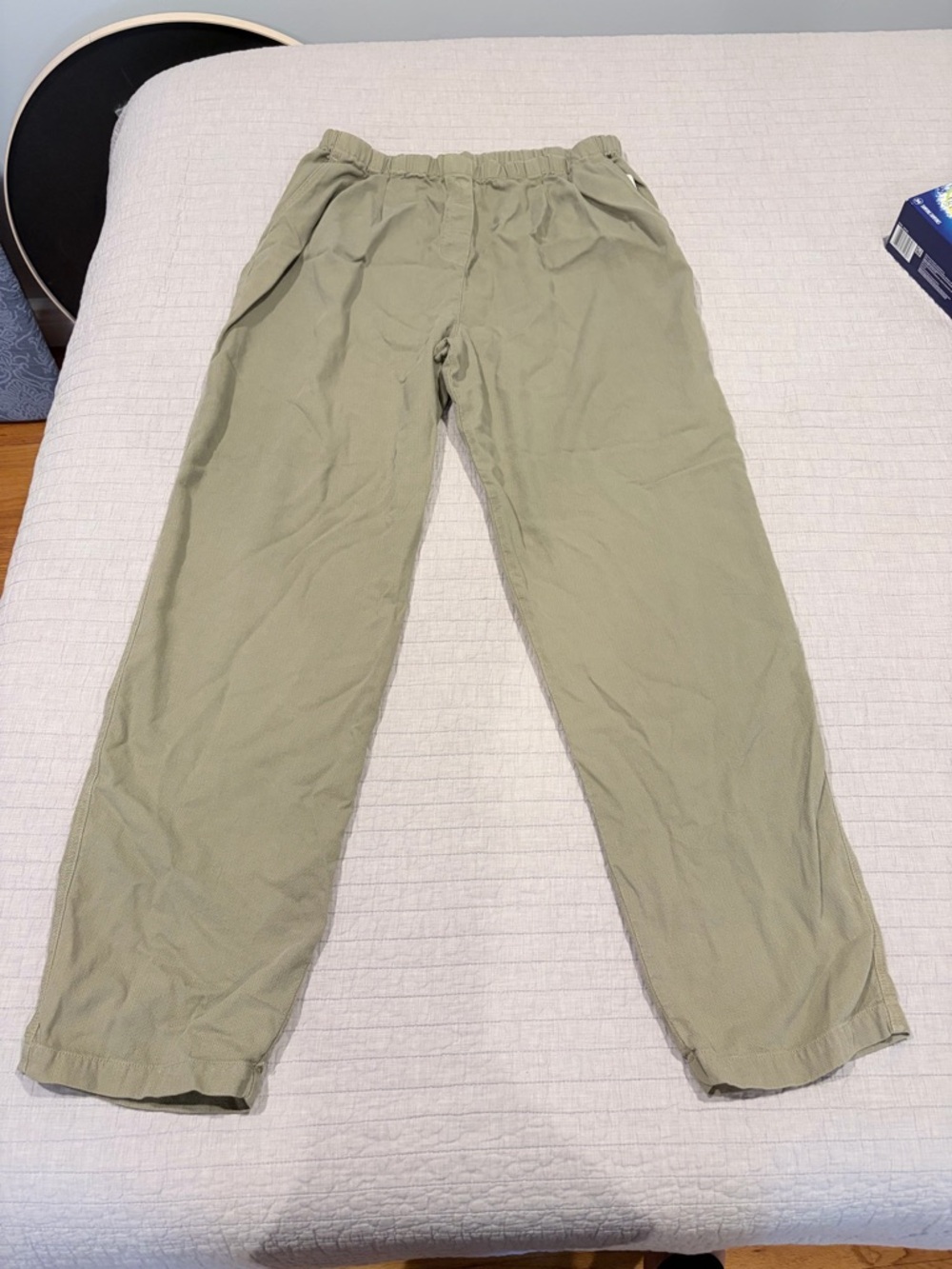 Democracy USA Tencel Pants XL Neutral Pull-On Elastic Waist